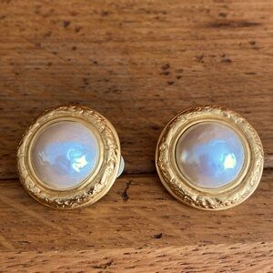 Vintage costume clip on earrings